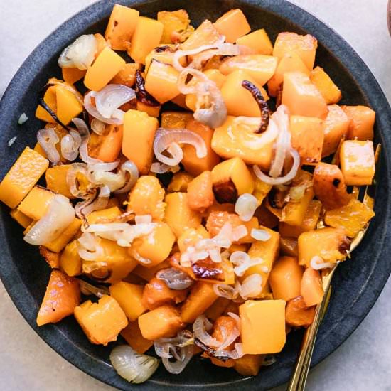 Roasted Butternut Squash and Shallo