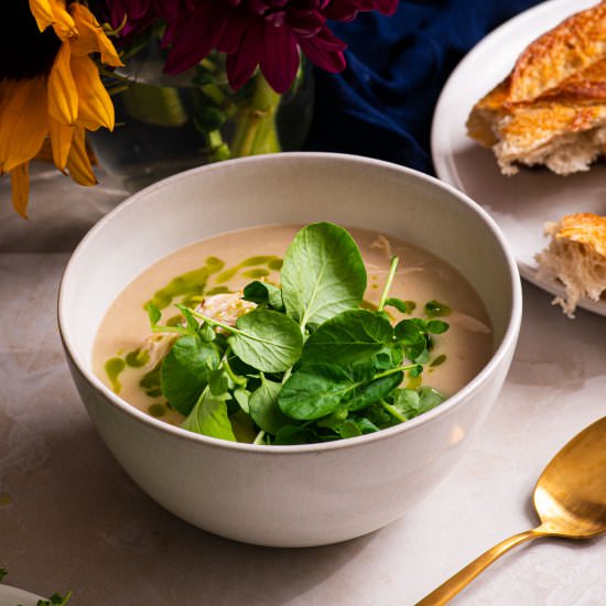 Creamy Chicken Tarragon Soup