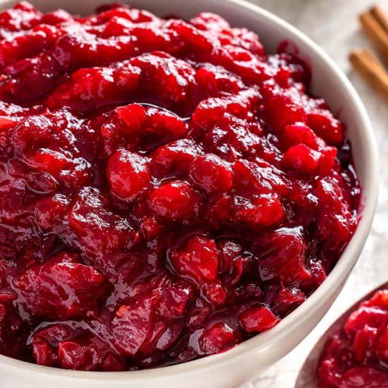 Slow Cooker Cranberry Sauce