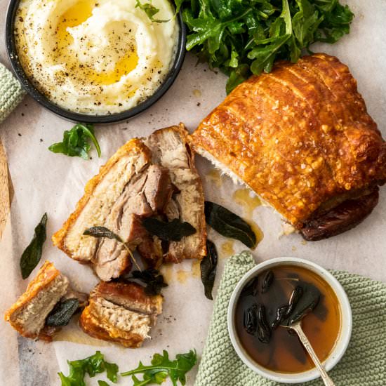Crispy Oven Roasted Pork Belly