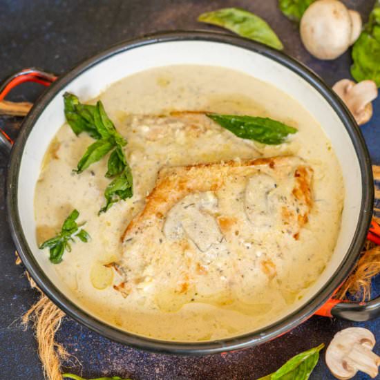 Pesto Cream Cheese Chicken
