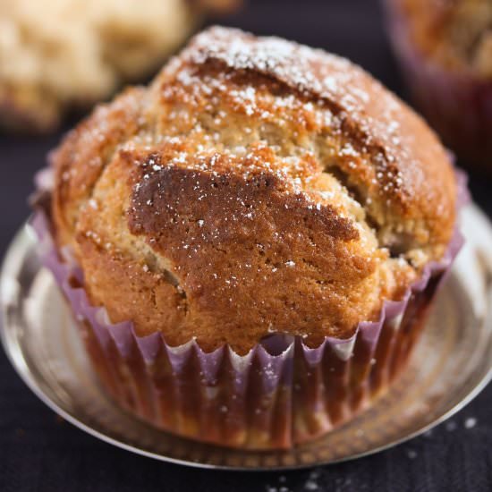 Tender Plum Muffins