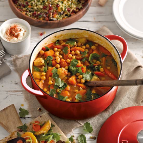 Moroccan Chicken with Chickpeas
