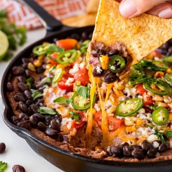 Warm Rustic Black Bean Dip