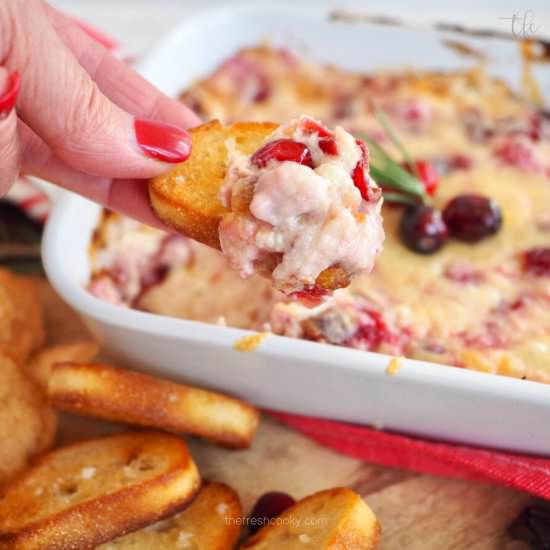 Cranberry Cream Cheese Dip (hot)