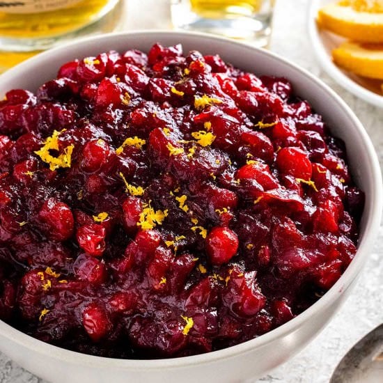 Bourbon Cranberry Sauce