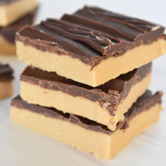 No Bake Chocolate Peanut Butter Bar