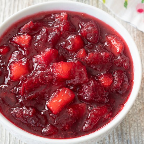 Apple Cranberry Sauce