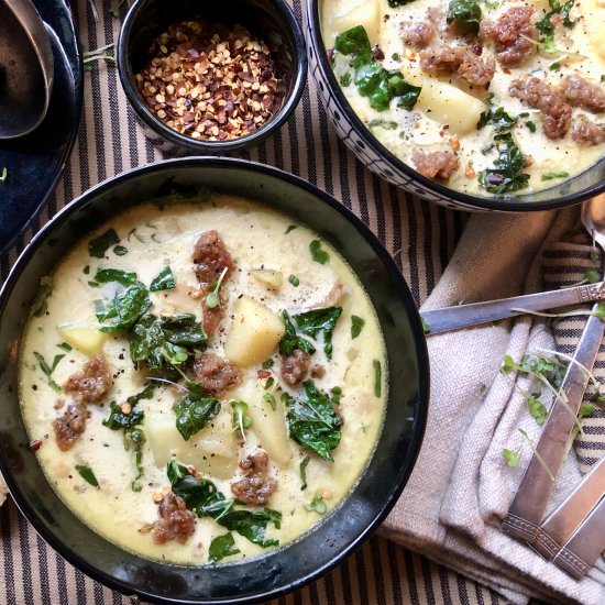 authentic homemade zuppa toscana