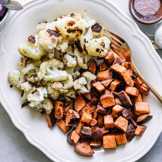 Sweet Potatoes and Cauliflower