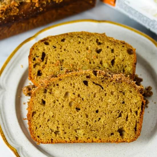 Caramel Protein Coffee Cake Loaf