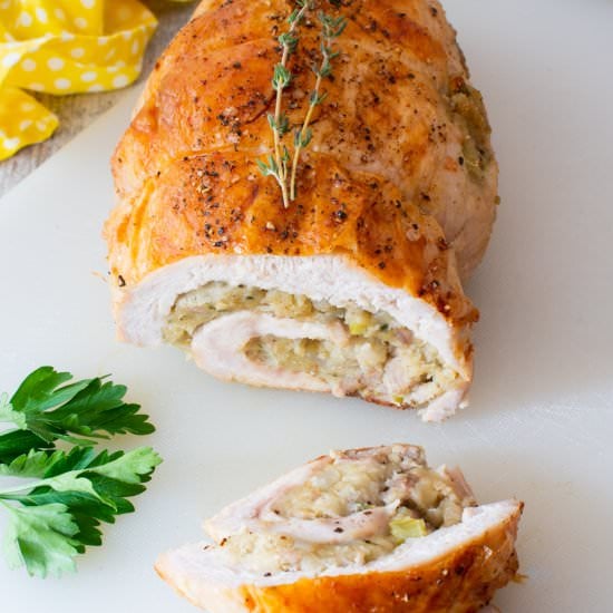 Turkey Roulade with Sausage Stuffin