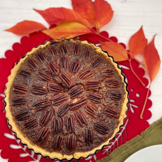 Pecan Pie with Maple & Golden Syrup