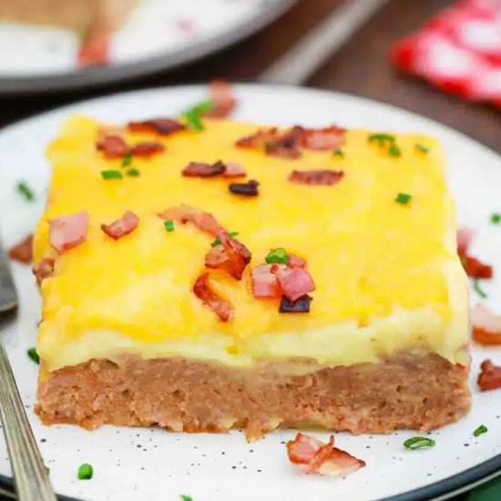 Potato and Meatloaf Casserole