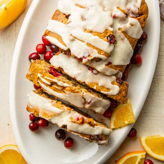 Vegan Cranberry Orange Bread