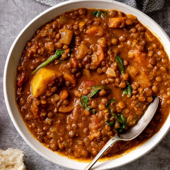 Slow Cooker Lentil Soup