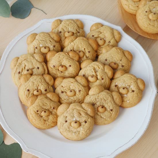 Cutest Peanut Butter Bear Cookies