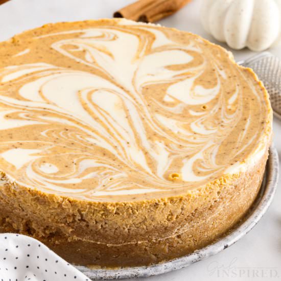 Pumpkin Swirl Cheesecake