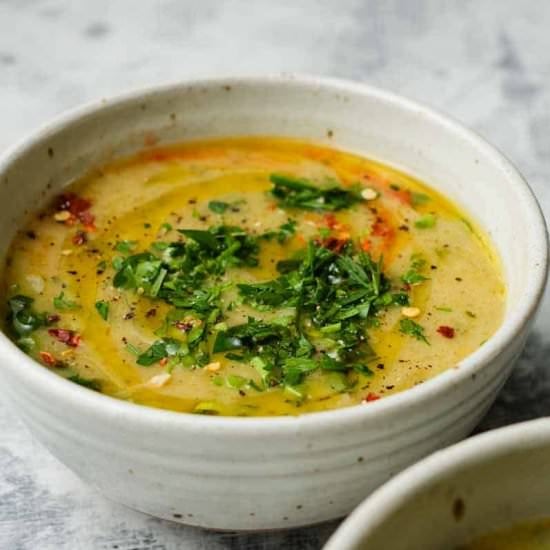 Potato Leek Cheddar Soup