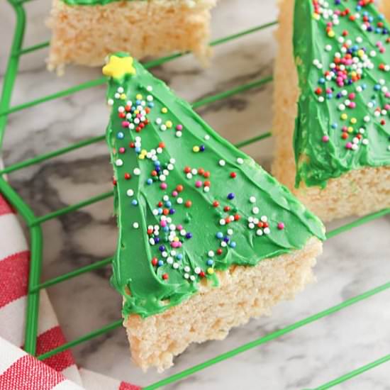 Rice Krispie Christmas Tree Treats
