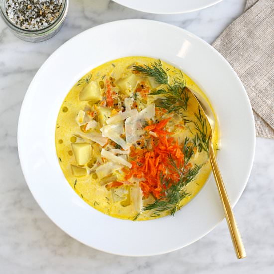 Creamy Potato and Dill Soup