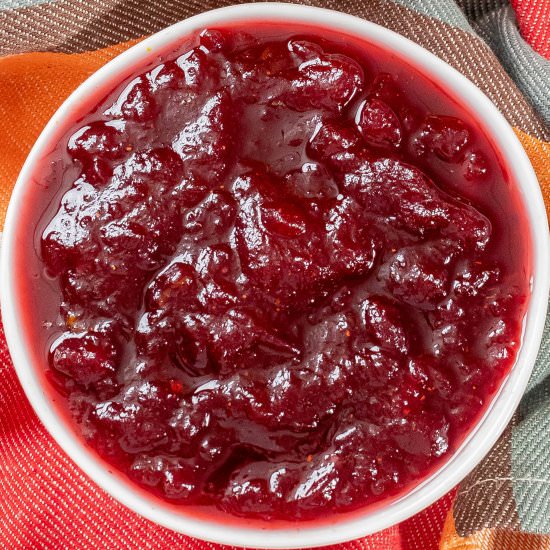 Doctored Up Canned Cranberry Sauce