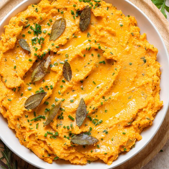 Savory Mashed Sweet Potatoes