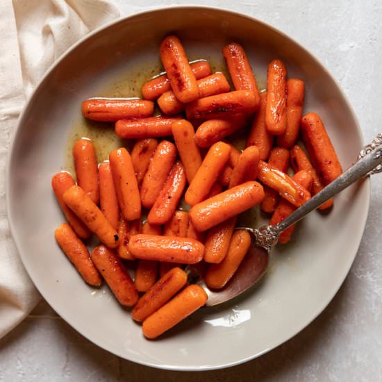 Buttery Olive Oil Baked Carrots