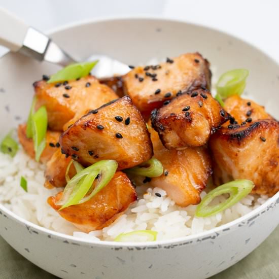 Air Fryer Maple Salmon