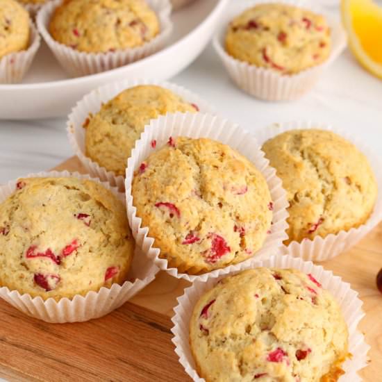 Vegan Cranberry Orange Muffins