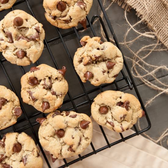 Oat Flour Chocolate Chip Cookies