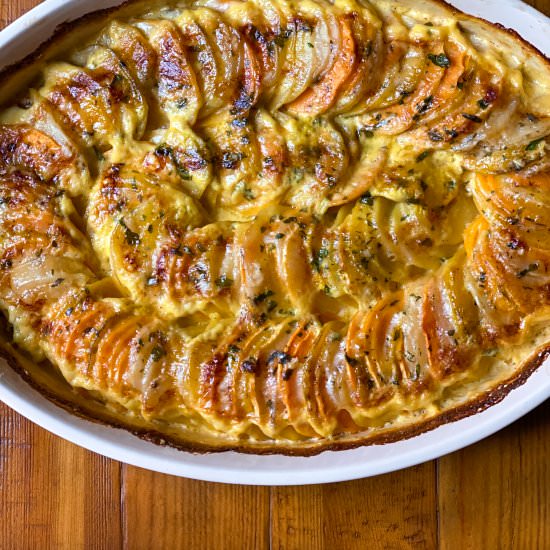 Root Vegetable Gratin