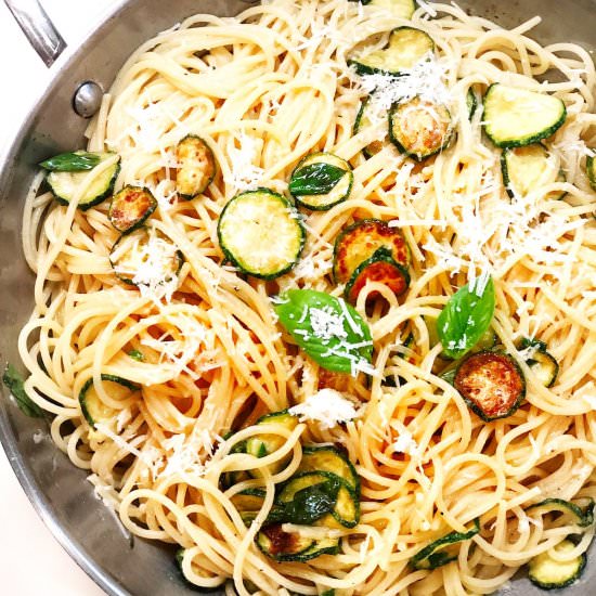 Italian Spaghetti and Zucchini