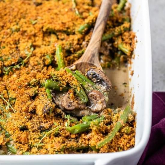 Lightened Up Green Bean Casserole
