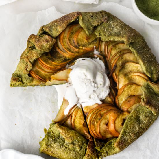 Matcha Pear Gallete