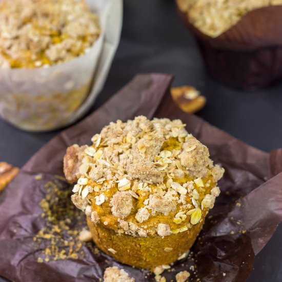 Pumpkin Oatmeal Muffins