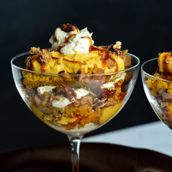 Easy Pumpkin Bread Trifle