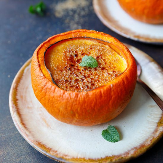 Keto Pumpkin Crème Brûlée