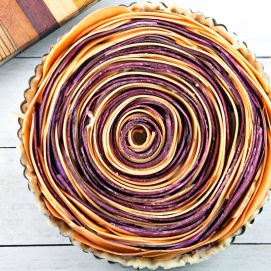 Spiral Sweet Potato Tart