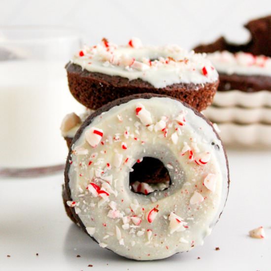 Peppermint mocha donuts