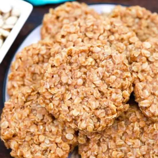 No Bake Peanut Butter Cookies