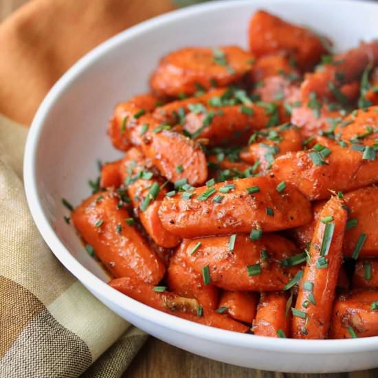 Stir-Fried Balsamic Carrots