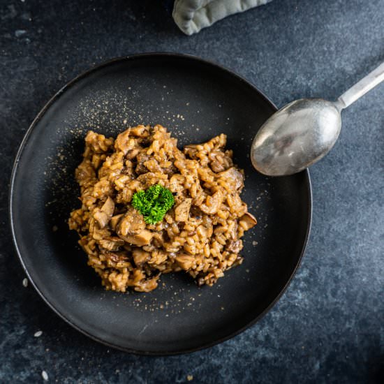 Vegan Mushroom Risotto