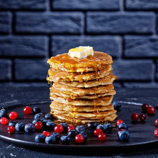 Fluffy Oatmeal Pancakes