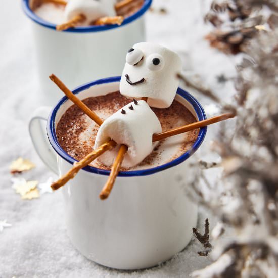 Hot chocolate with marshmallows