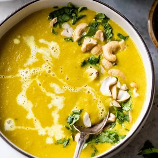 Creamy Roasted Acorn Squash Soup