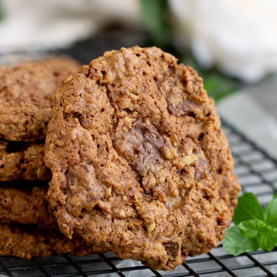 Nutella Toffee Cookies