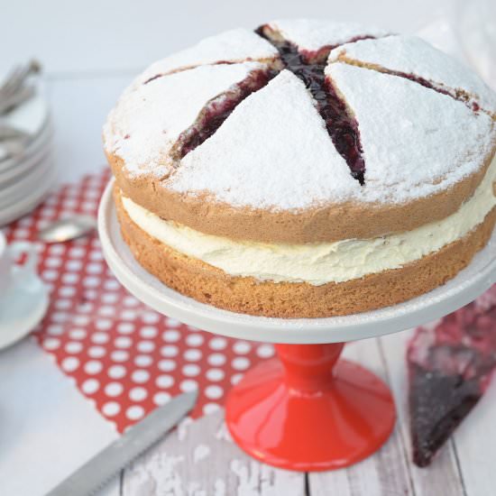 Christmas snow star cake