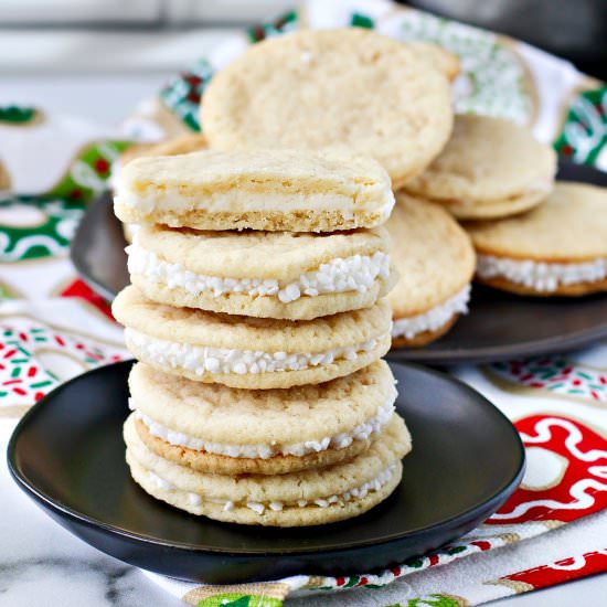 Peppermint Sandwich Cookies