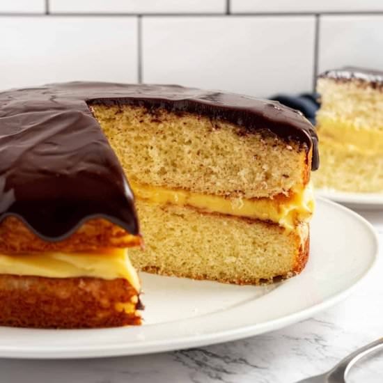 Boston Cream Pie (Boxed Cake Mix)